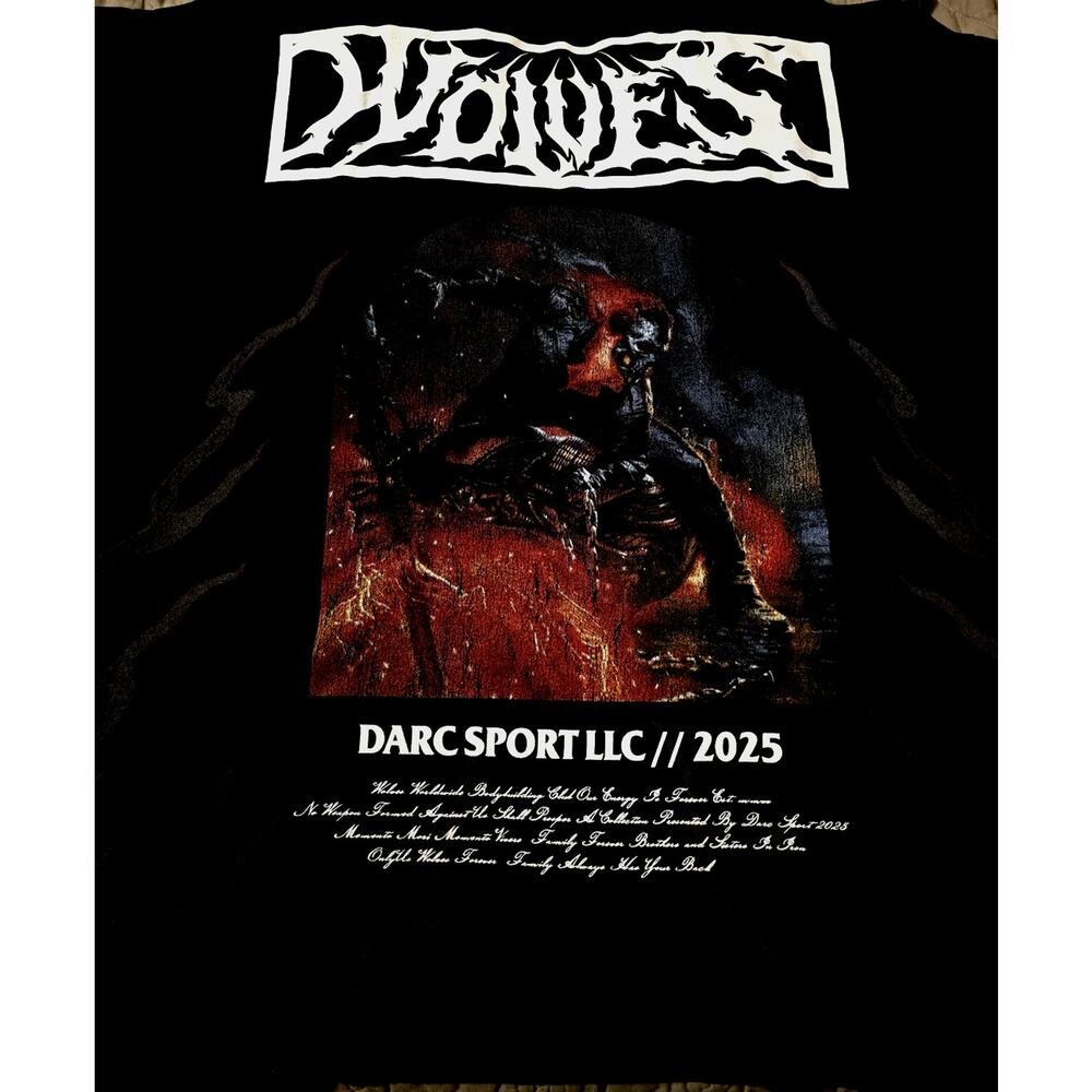 Darc Sport Ghostrider  LARGE Tee in black drift wash